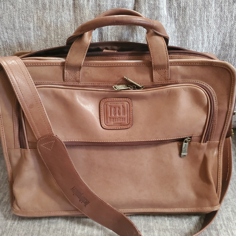 Brown Leather Laptop Bag